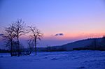 Abendrot am ersten Tag