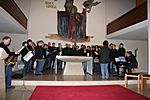 Probe vor dem Gottesdienst