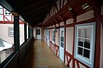 Galerie über dem Burghof - leider kein Übergang